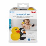 Set jucarii de baie din silicon pentru bebelusi MyHappyBath Toys 6+ luni Reer