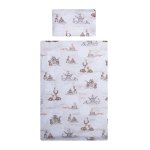 Lenjerie patut cu 3 piese 120x60 cm fete de schimb Cerbi multiprint