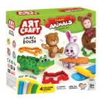 Set creativ de modelare Fun Animals cu matrite si plastilina colorata