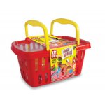 Set creativ plastilina cu 4 culori si 15 matrite in cosulet