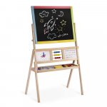 Tabla educationala cu doua fete si accesorii Ricokids RK-801, 113 x 69 x 37 cm multicolora