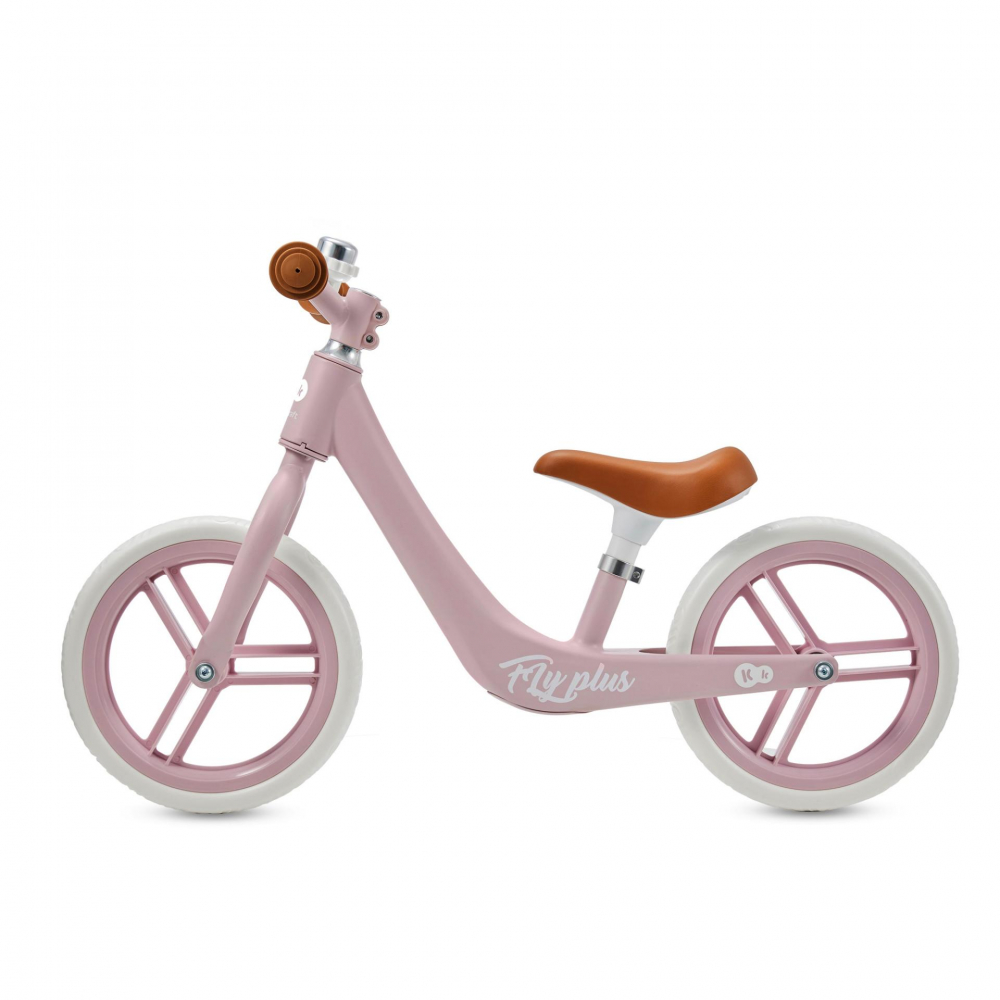 Bicicleta fara pedale Kinderkraft Fly Plus Powder Pink cu scaun reglabil pe inaltime, cadru usor din magneziu, roti din spuma Eva, sarcina maxima 35 kg - 3 | YEO