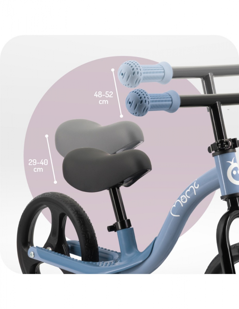 Bicicleta fara pedale cu roti led Momi Isoka blue - 3 | YEO