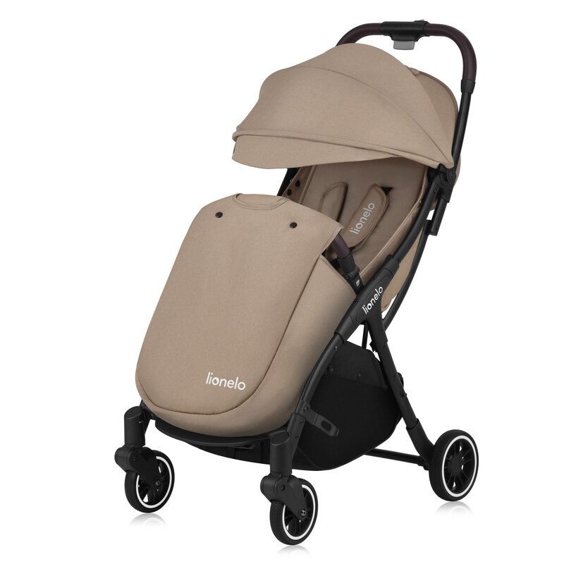 Carucior sport Lionelo Julie One 0-22 kg pliere compacta pentru avion bej - 2