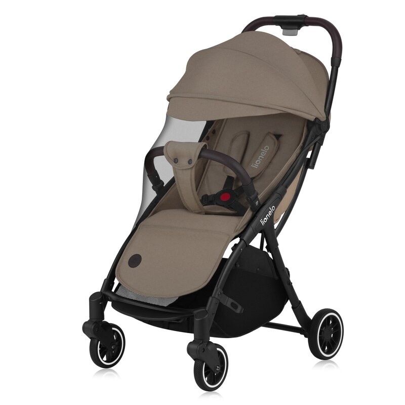 Carucior sport Lionelo Julie One 0-22 kg pliere compacta pentru avion bej - 3