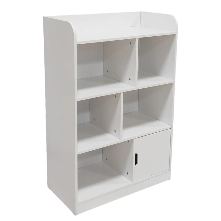 Dulap organizator cu 4 nivele pentru jucarii si carti Ginger Home Alb - 1