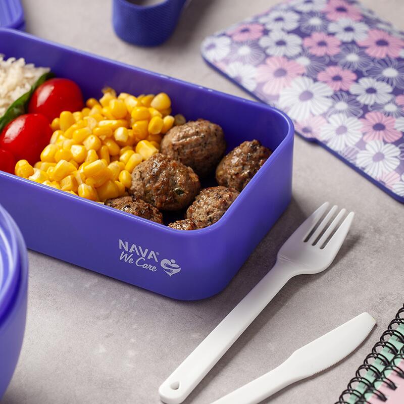 Lunchbox Nava We Care 650 ml violet - 4 | YEO