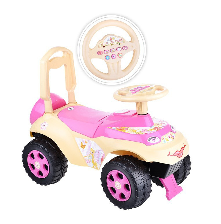 Masinuta Ride-on Doloni cu sunete si lumini roz