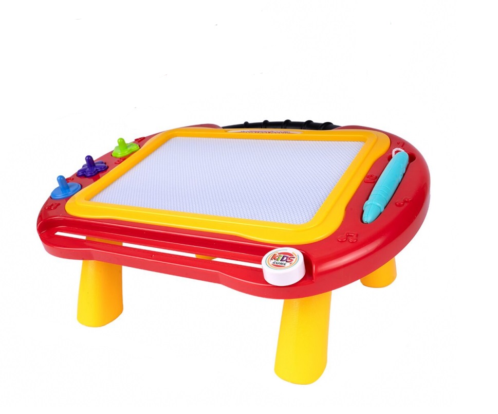 Masuta cu tabla magnetica 2in1 cu stilou si 3 stampile