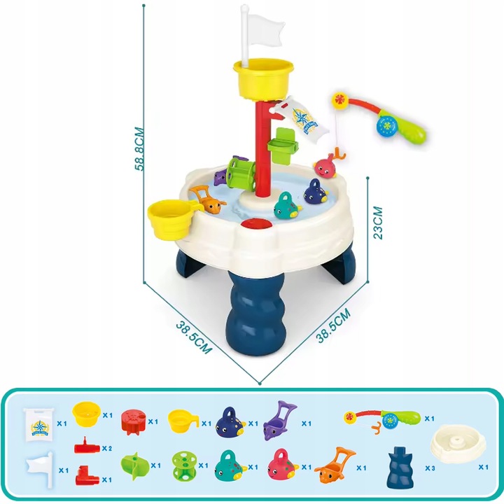 Masuta de pescuit interactiva cu apa si nisip Fishing Table - 4 | YEO