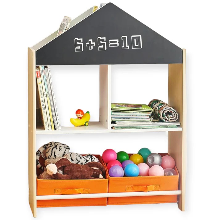 Organizator din lemn pentru jucarii si carti Ginger Home Wood - 2