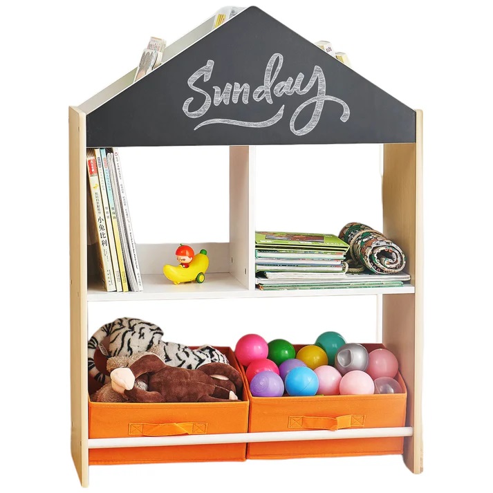 Organizator din lemn pentru jucarii si carti Ginger Home Wood - 7