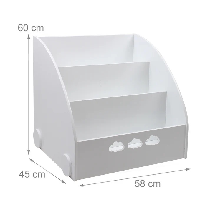 Organizator pentru carti si reviste Ginger Home Cloud White - 3