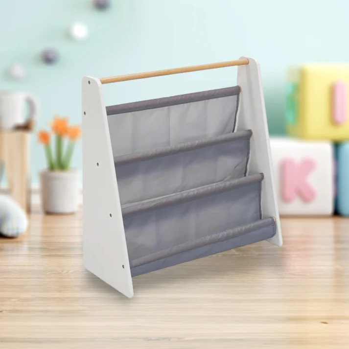 Organizator portabil pentru carti si reviste Ginger Home Nursery White - 5