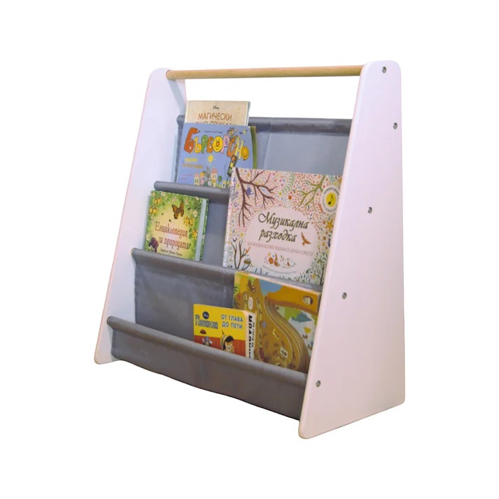 Organizator portabil pentru carti si reviste Ginger Home Nursery White - 9