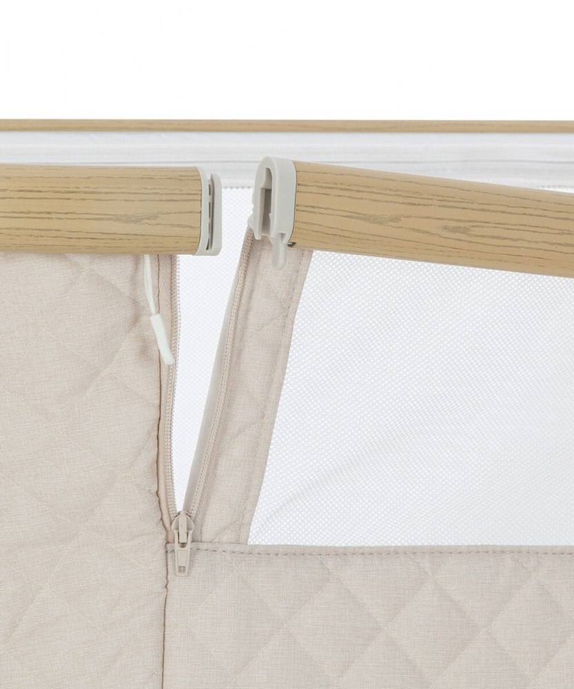 Patut co-sleeping cu sistem de leganare Carrello Prima Honey Beige - 1