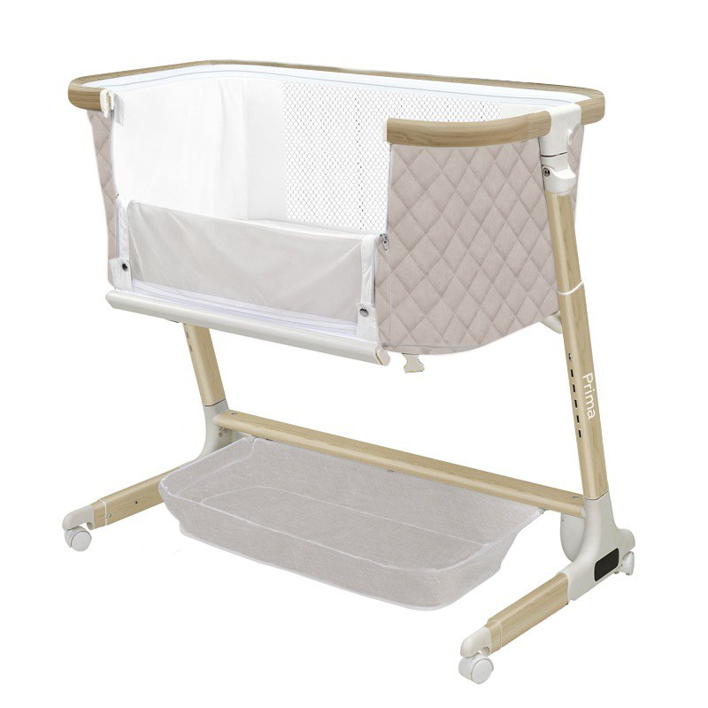 Patut co-sleeping cu sistem de leganare Carrello Prima Honey Beige - 8