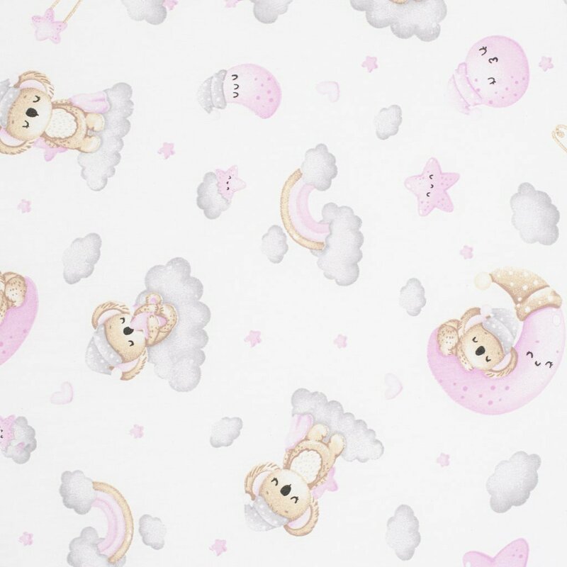 Saltea patut New Baby din spuma cu husa detasabila 120x60x6 cm pink Koala