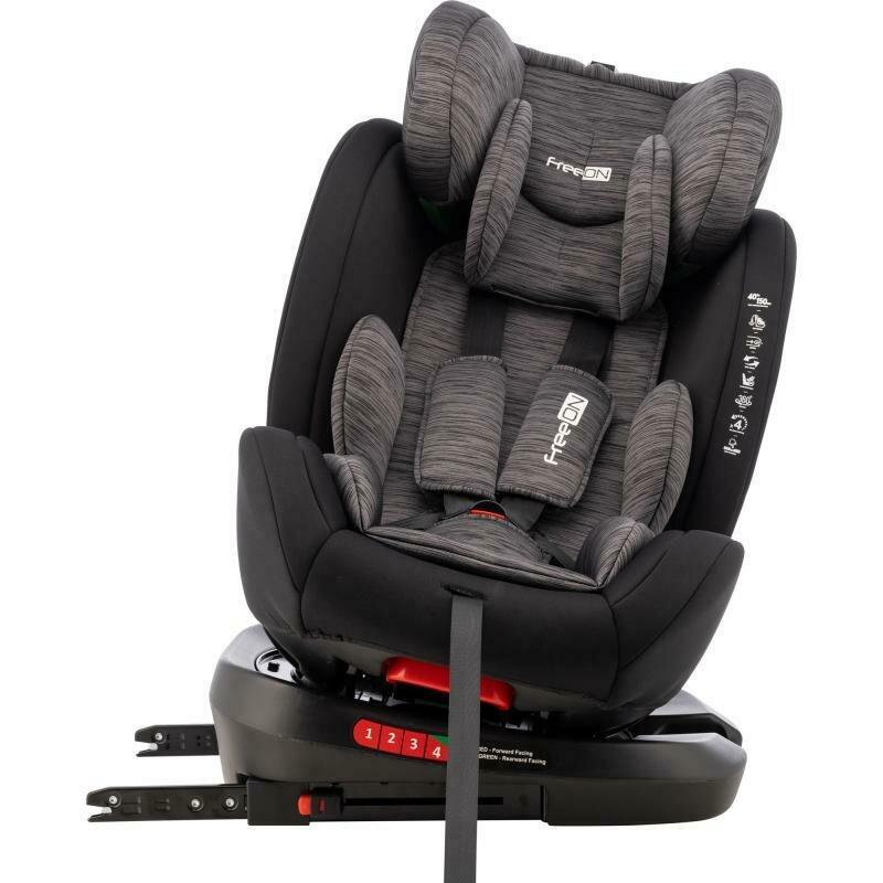 Scaun auto FreeON Sierra I-size Isofix Top Tether black grey - 5