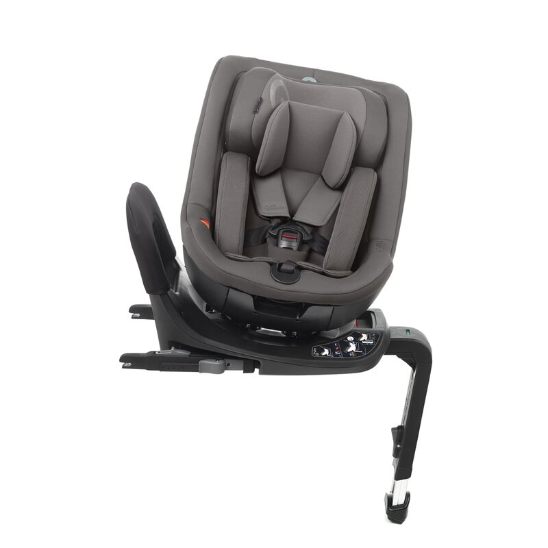 Scaun auto Jane Iflow I-Size rotire 360 grade 40-105 cm cu isofix si picior stabilizator Matt Gray