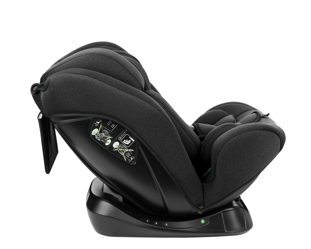 Scaun auto copii KikkaBoo i-Explore i-SIZE Black 40-150 cm,omologat R129,4 pozitii inclinare spatar,Tetiera reglabila 14 nivele,Spuma memorie pe perna tetierei,Husa detasabila,Centuri reglabile,Salteluta reductor inclus - 5