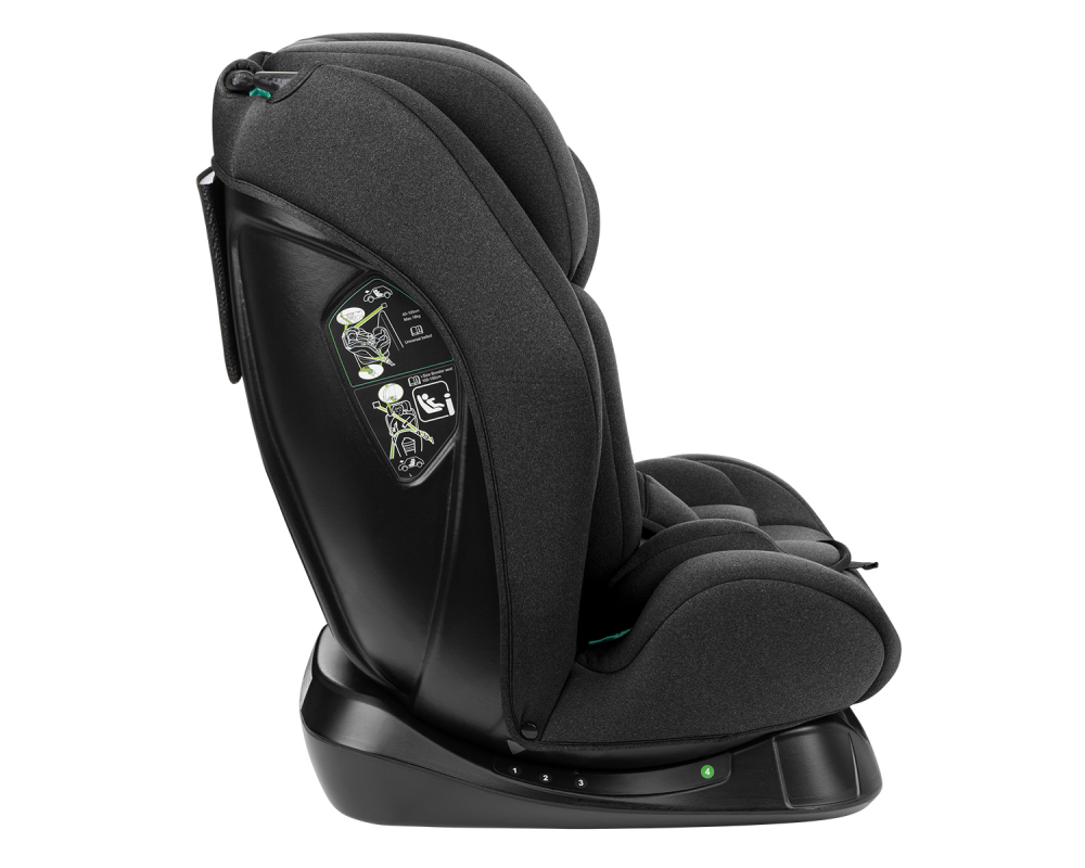 Scaun auto copii KikkaBoo i-Explore i-SIZE Black 40-150 cm,omologat R129,4 pozitii inclinare spatar,Tetiera reglabila 14 nivele,Spuma memorie pe perna tetierei,Husa detasabila,Centuri reglabile,Salteluta reductor inclus - 6