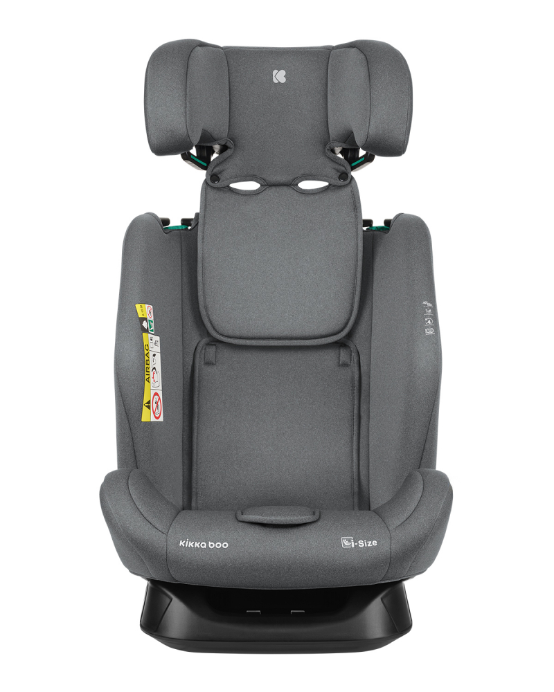 Scaun auto KikkaBoo 40-150 cm i-Explore i-SIZE Dark Grey