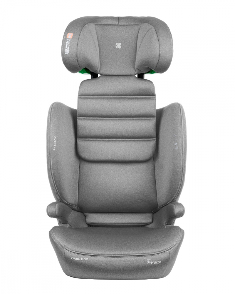 Scaun auto cu isofix KikkaBoo 100-150 cm i-Track i-SIZE Light Grey - 2