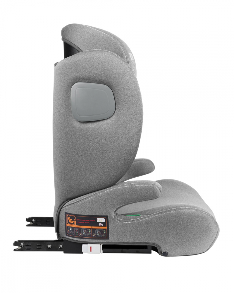 Scaun auto cu isofix KikkaBoo 100-150 cm i-Track i-SIZE Light Grey - 3