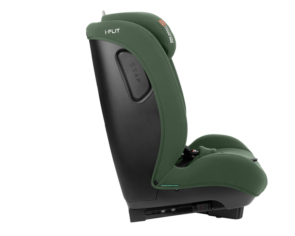 Scaun auto cu isofix KikkaBoo 76-150 cm i-Flit i-SIZE Army Green - 5