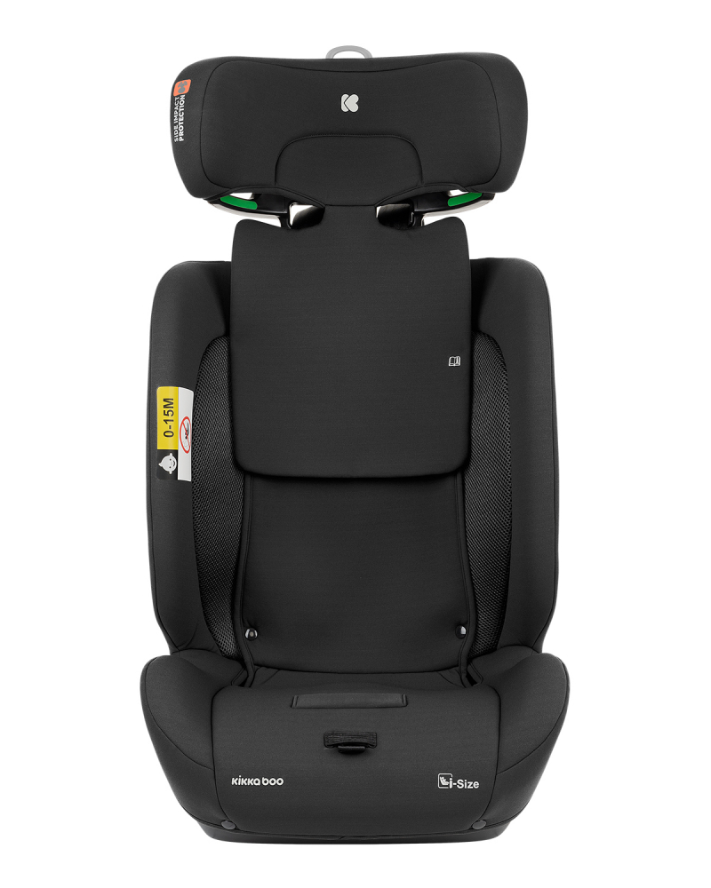 Scaun auto cu isofix KikkaBoo 76-150 cm i-Flit i-SIZE Black - 1