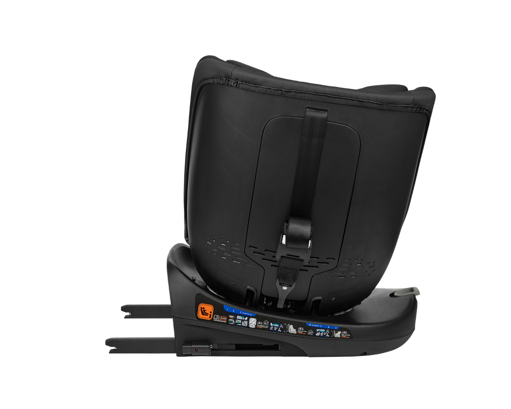 Scaun auto cu isofix si sezut rotativ KikkaBoo 40-150 cm i-Round i-SIZE Black