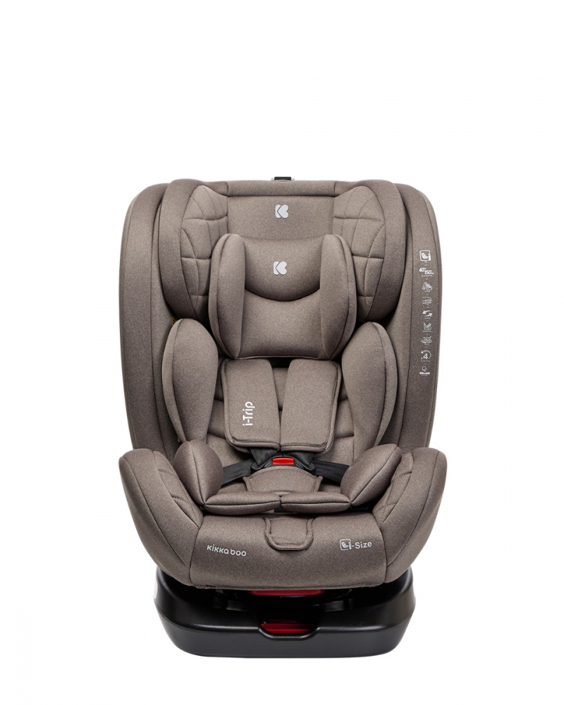 Scaun auto cu isofix si sezut rotativ KikkaBoo 40-150 cm i-Trip i-SIZE Beige - 1 | YEO