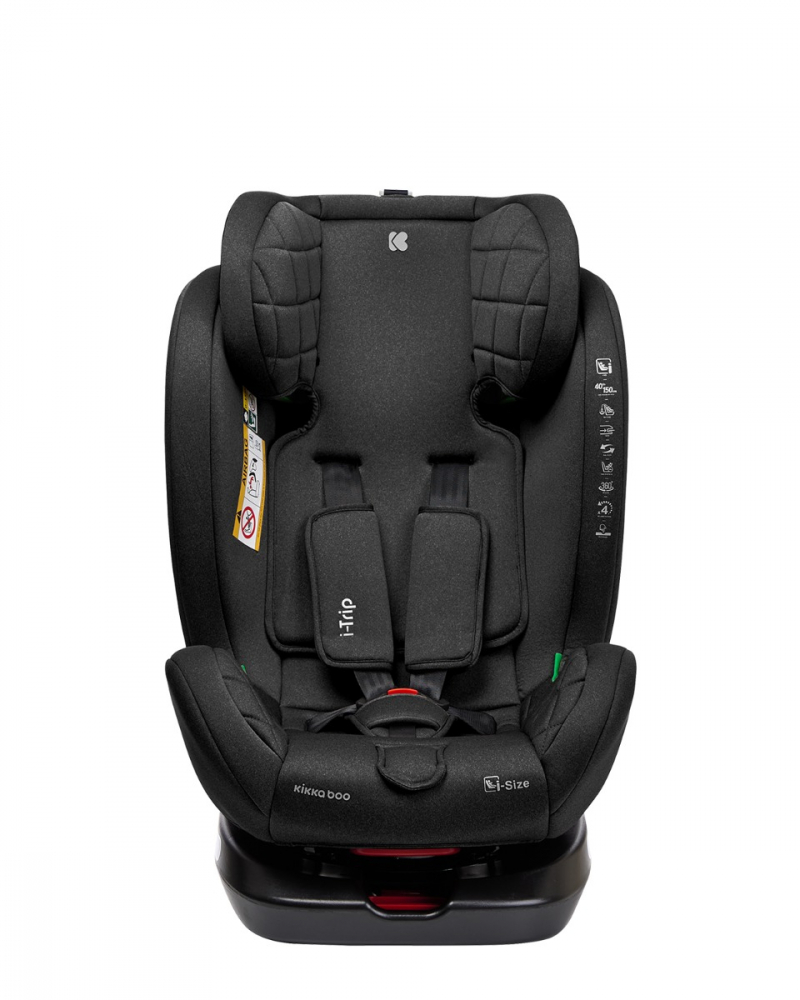 Scaun auto cu isofix si sezut rotativ KikkaBoo 40-150 cm i-Trip i-SIZE Black - 4