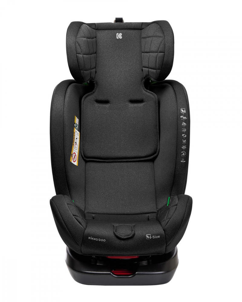 Scaun auto cu isofix si sezut rotativ KikkaBoo 40-150 cm i-Trip i-SIZE Black - 7