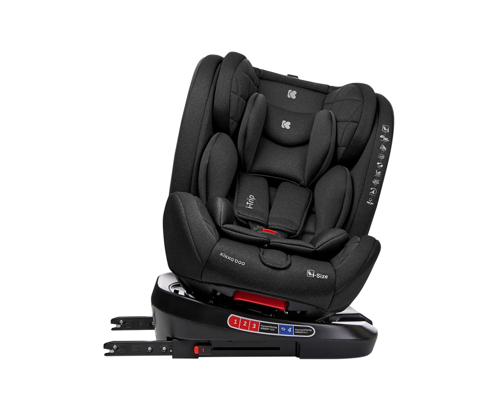 Scaun auto cu isofix si sezut rotativ KikkaBoo 40-150 cm i-Trip i-SIZE Black - 8