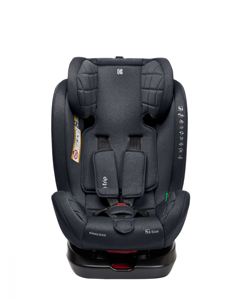 Scaun auto cu isofix si sezut rotativ KikkaBoo 40-150 cm i-Trip i-SIZE Grey - 7