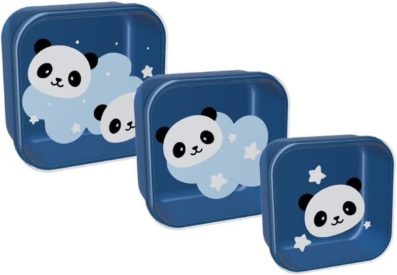 Set 3 cutii pentru alimente panda