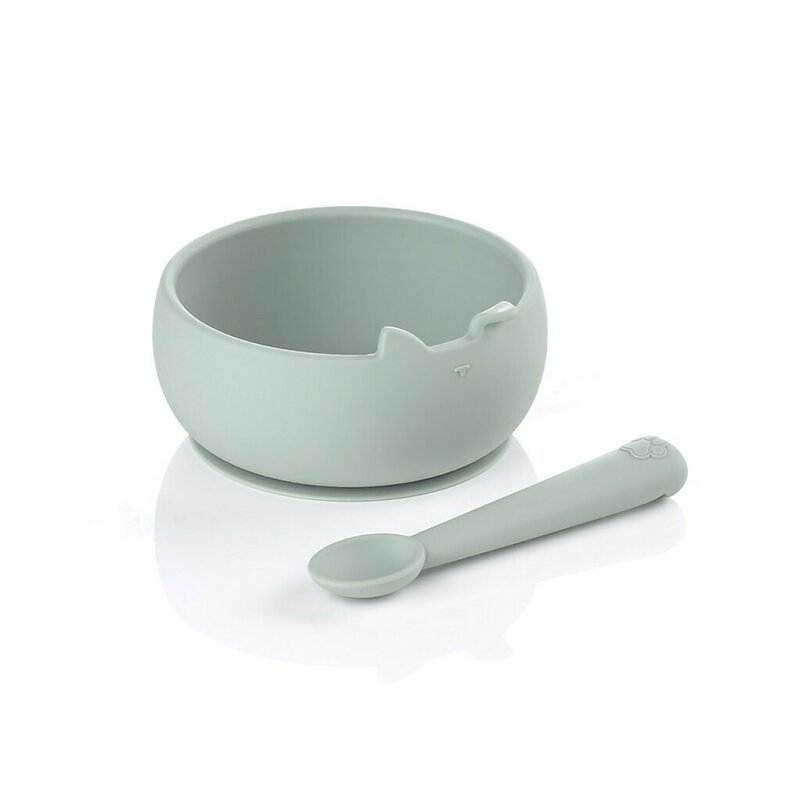 Set de masa Jane din silicon cu 2 piese BPA Free Mint