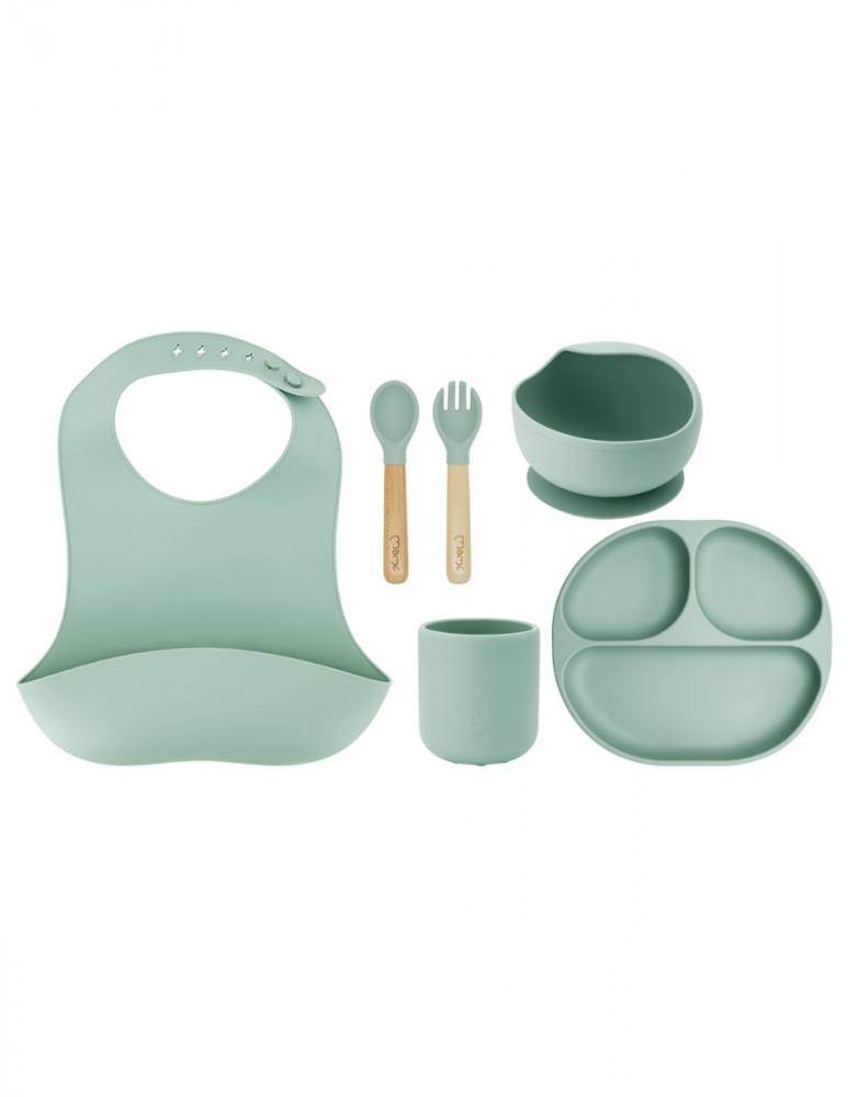 Set pentru diversificare din silicon Momi Ami green