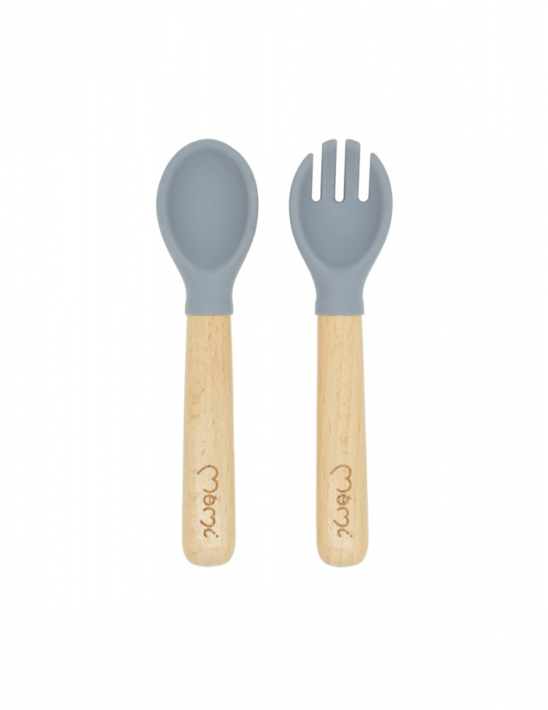 Set pentru diversificare din silicon Momi Ami grey - 2 | YEO