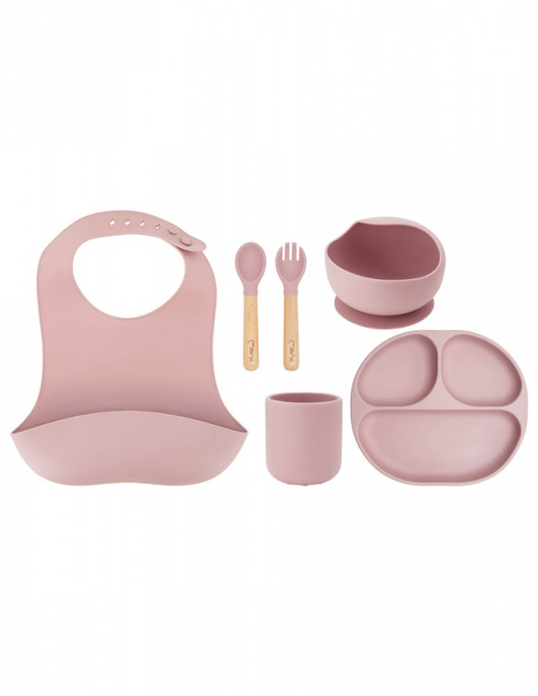 Set pentru diversificare din silicon Momi Ami pink