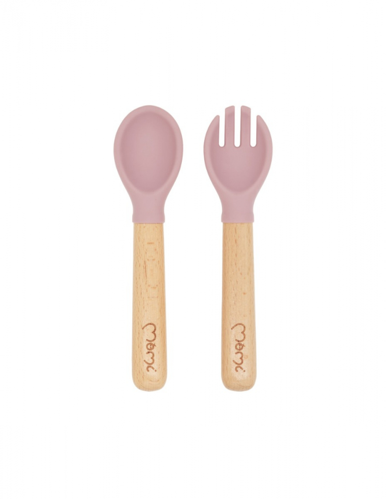 Set pentru diversificare din silicon Momi Ami pink - 2 | YEO