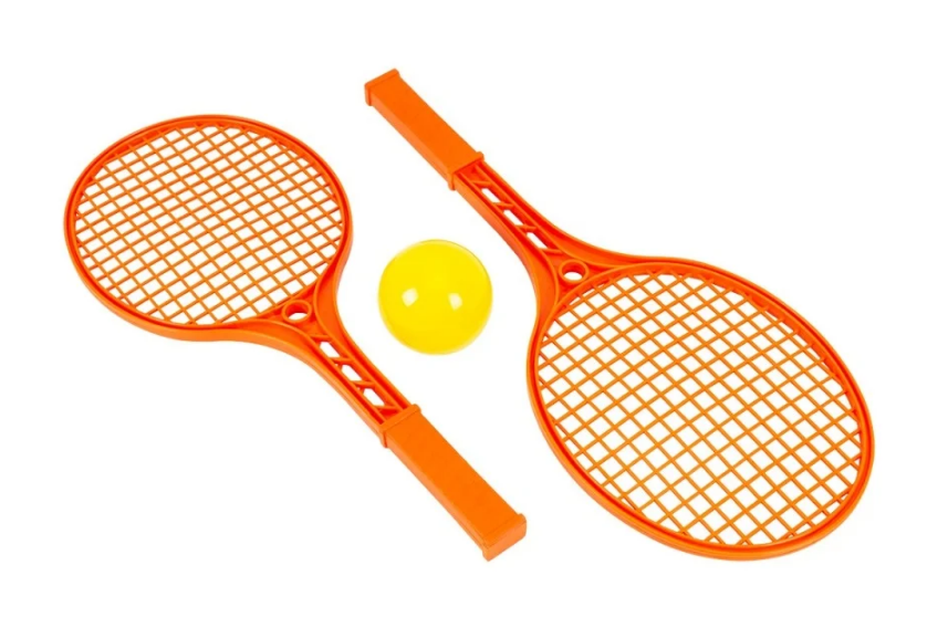 Set rachete de tenis cu minge Technok portocaliu