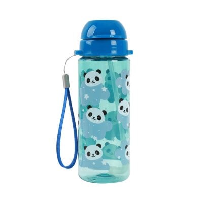 Sticla cu pai din tritan panda 400 ml