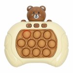 Jucarie interactiva antistres cu sunete si lumini Pop-It Brown Teddy