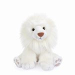 Jucarie moale din plus Leu 28 cm alb