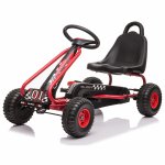 Kart cu pedale pentru copii G201 Kidscare rosu 3-6 ani scaun reglabil