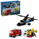 Elicopter, camion de pompieri si submarin remixate Lego City