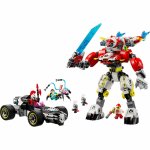 Robotul tigru al lui Cooper si masina Hot Rod a lui Zero Lego Dreamzzz